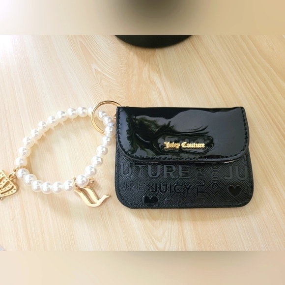 Juicy Couture Handbags - Juicy  Couture Black Women's Wristlet ID Holder.
